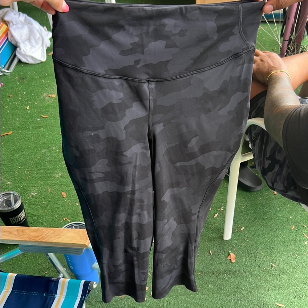 Lululemon Black Camouflage Leggings